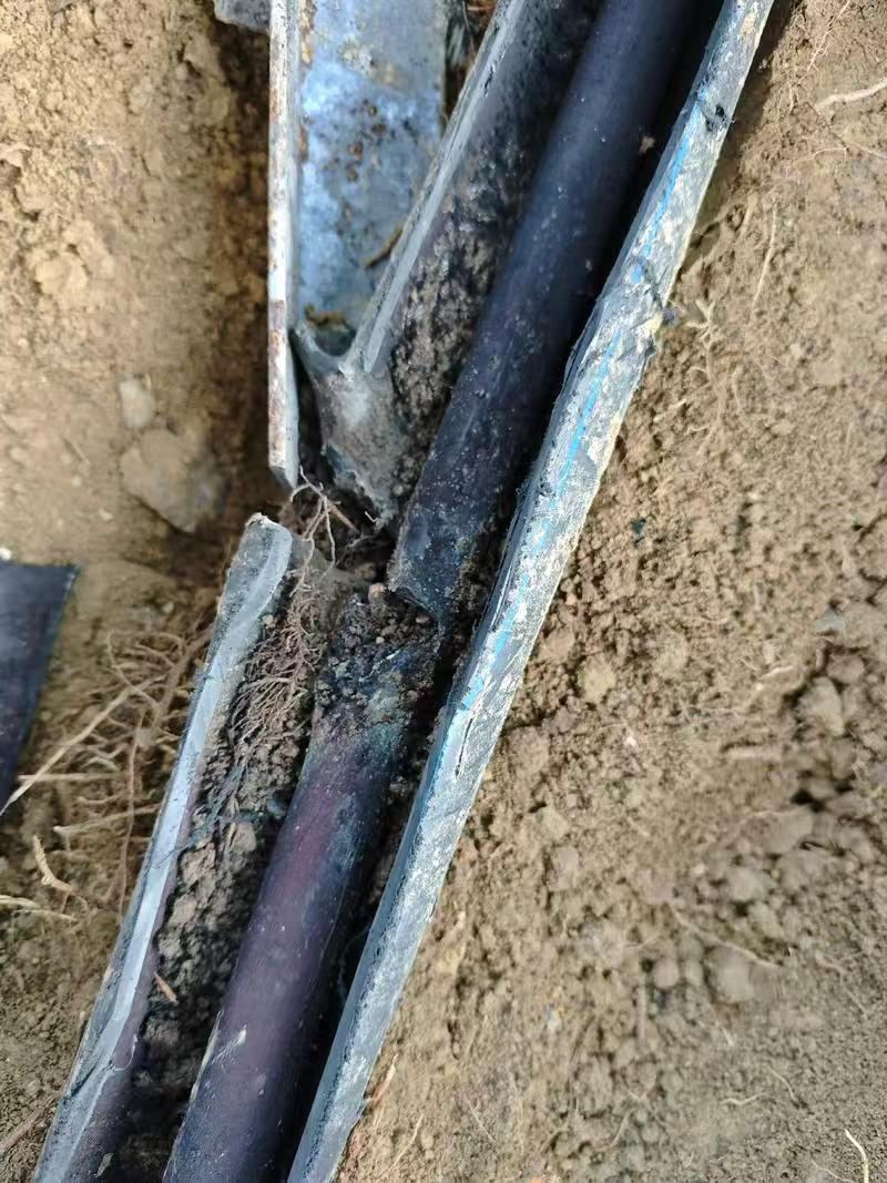 日照墙体夹层暗漏维修现场实拍:地下供水管道漏水点开挖确认
