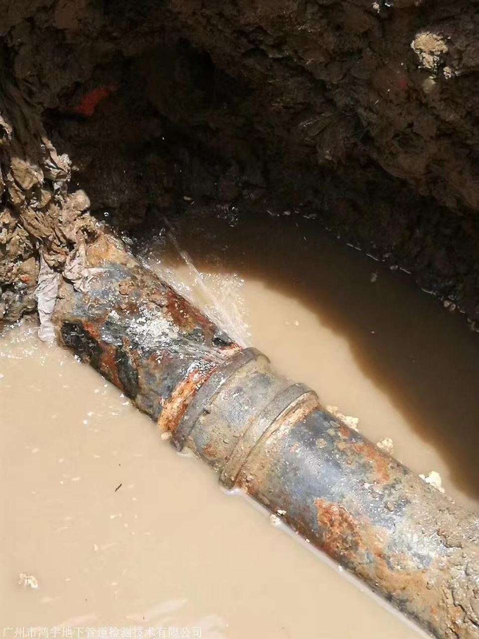 检测现场实拍:漏水检测定位与维修施工