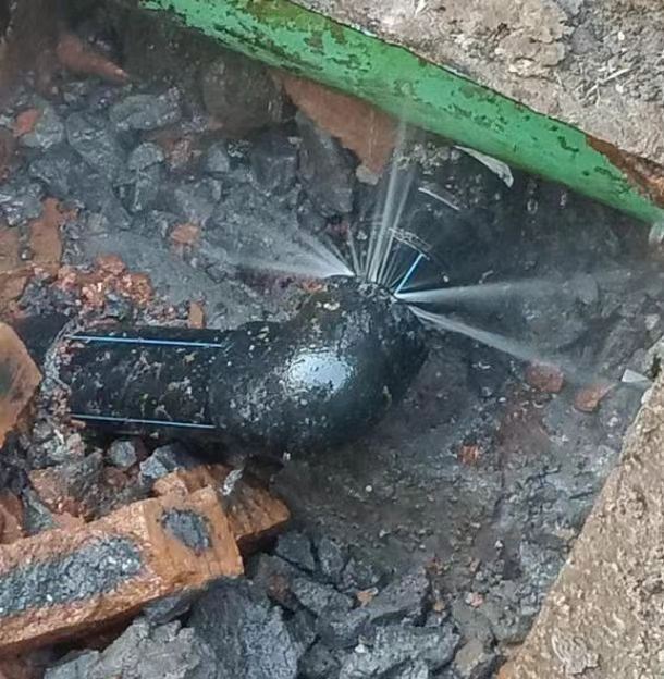 临沂工地管网验收打压维修现场实拍:漏水检测定位与维修施工
